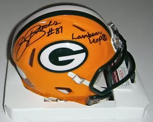 PACKERS Robert Brooks signed mini helmet w/ Lambeau Leap JSA COA Autographed - Picture 1 of 3