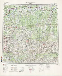 Mappe topografiche militari sovietiche russe - RIVNE (Ucraina), 1:500 000, ed.1987 - Foto 1 di 4