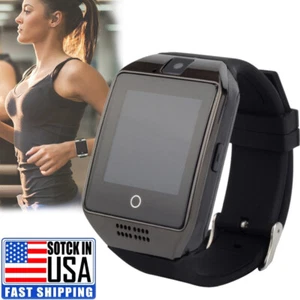 Men Smartwatch Sport Fitness Tracker Bluetooth Smart Watch Call Text For Android - Photo 1 sur 12