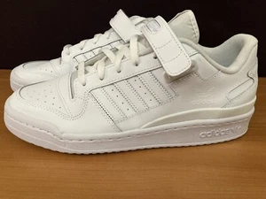 Men adidas Shoes Originals Forum Low White Triple FY7755 Classic Style Size 10 - Picture 1 of 10