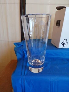 Royal Doulton handgeschnittene feine Bleikristall Abakus mittlere Vase @2004 #14040 - Neu im Karton - Bild 1 von 11