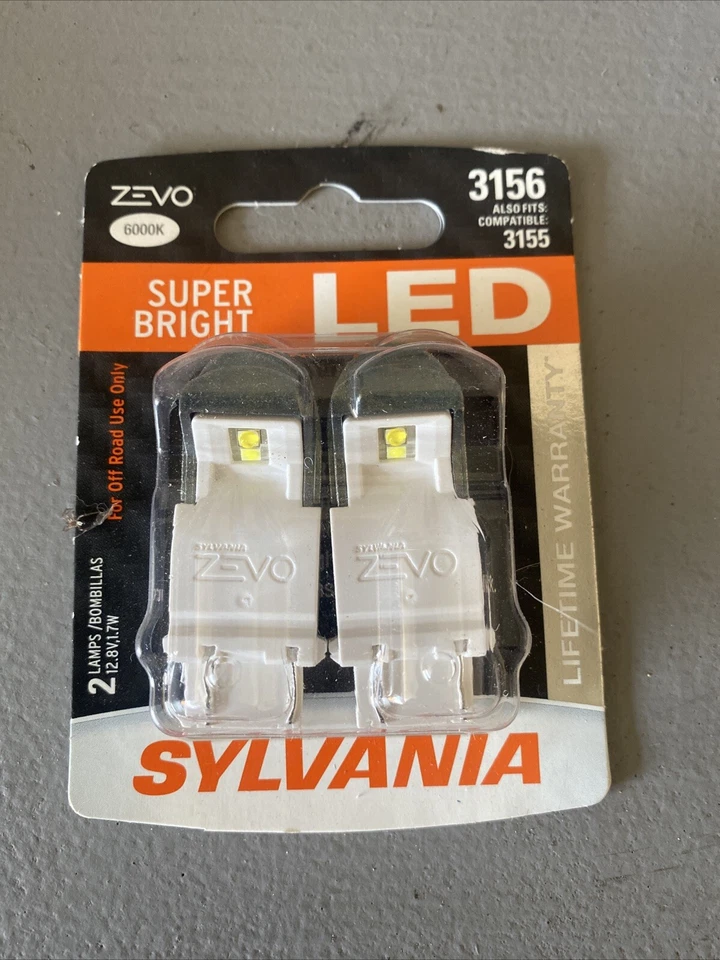 Sylvania Zevo 3156 Super Bright LED Bulbs  white 6000K - Image 1 of 1