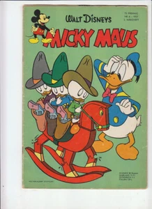 Micky Mous 1957 n.o 6 cuaderno original antiguo ¡en buen estado! - Imagen 1 de 5