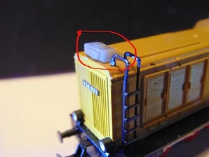 Spur TT 1 alter Aufbau V 36 BR 103 WR Auspuff ohne ex auch Tillig Zubehör ZRT - Bild 1 von 10