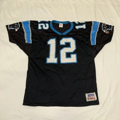Camiseta deportiva vintage 1996 Wilson NFL auténtica Carolina Panthers Kerry Collins para hombre XL Foto 1 de 4