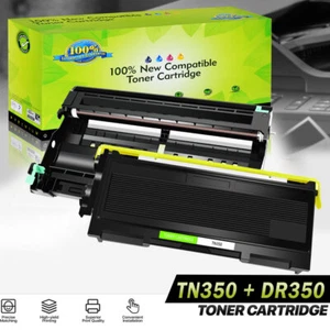 1PK TN350 Toner +1PK DR350 Drum Unit for Brother Intellifax-2820 2850 2910 2920 - Picture 1 of 2