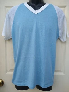 Vintage 70s Dodger Sportswear T Shirt mesh sleeves size mens M (34-36) USA - Picture 1 of 12
