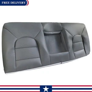 Fits 2000 Ford F250 F350 F450 F550 Lariat Rear Bench Top Leather Seat Cover Gray - Picture 1 of 10