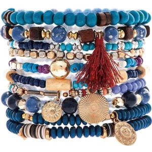 Gold Mixed Multicolored Bracelet Set - Picture 1 of 1