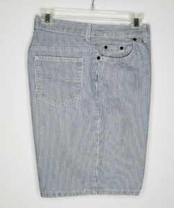 Vintage Faded Glory Striped High Waist Mom Jean Shorts Women's 14 Med USA Made  - Bild 1 von 8