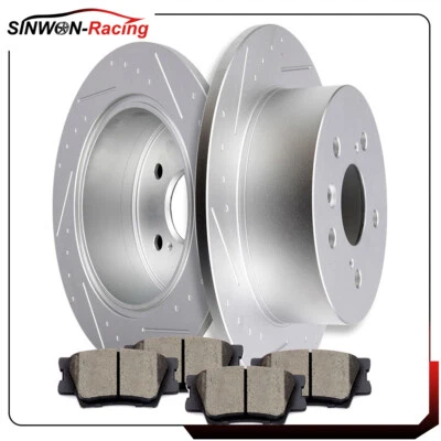 For Toyota Avalon Camry Lexus ES300h ES350 Rear Brake Rotors And Ceramic Pads Foto 1 de 4