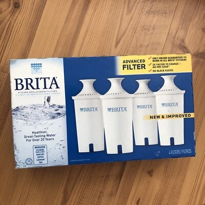 Genuine All BRITA Pitchers Replacement Brita Water Filters Cartridges - Box of 4 - Image 1 of 4