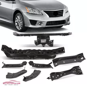 Juego de 8 soportes de radiador de soporte delantero de acero para Nissan Sentra 2013-2019 - Imagen 1 de 8