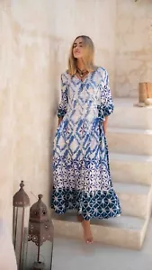 +NEU++Grace Kleid Wickelkleid S/36 Maxikleid Satin Boho Hippie UVP 269€ - Bild 1 von 4