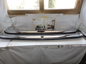 FIAT 128 SPECIAL DEL 74 PARAURTI ANTERIORE /POSTERIORE CROMATO CON GOMMA - Imagen 1 de 7