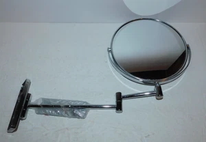 NEAT WALL MOUNT VANITY MIRROR WITH SWING ARM STANDAR & MAGNIFYING - Picture 1 of 2