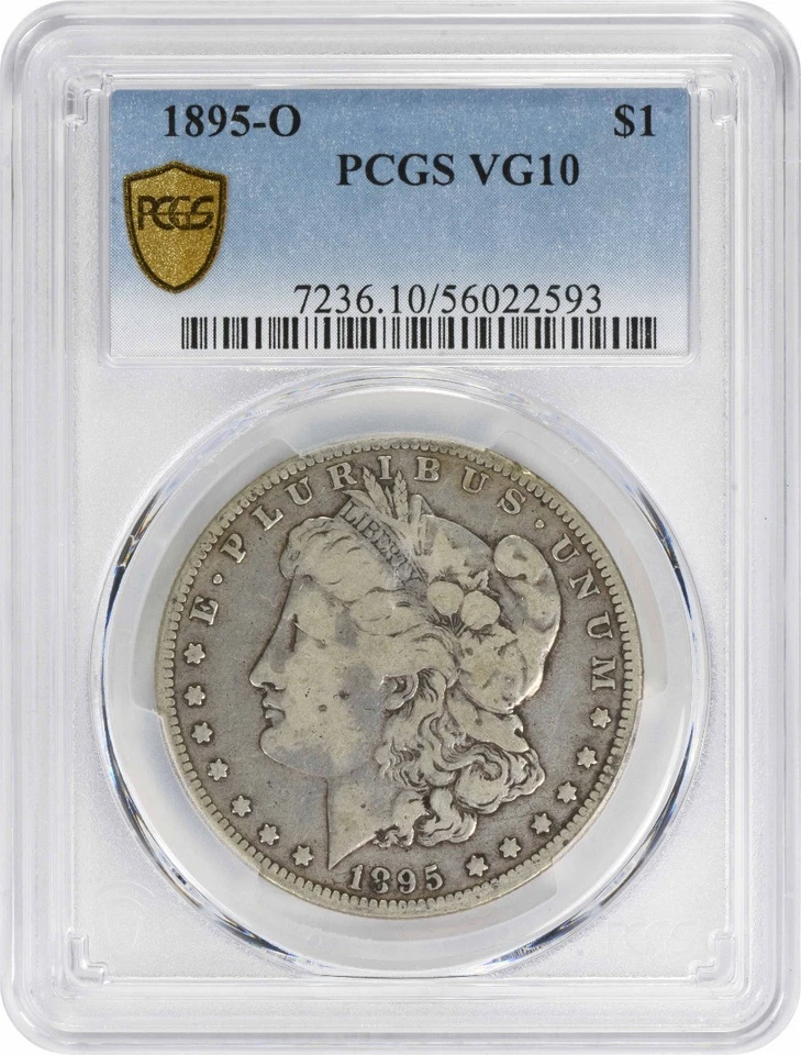 1895-O Morgan Silver Dollar VG10 PCGS - Image 1 of 2