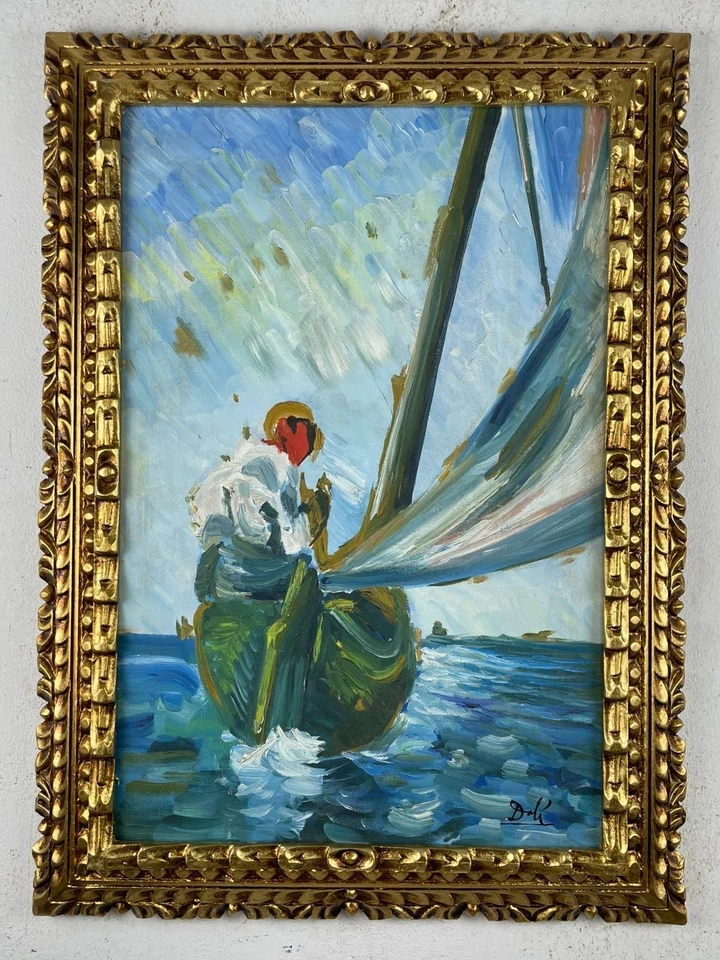 Salvador Dalí (Handmade) Oil On Canvas Painting signed and stamped - Image 1 of 4