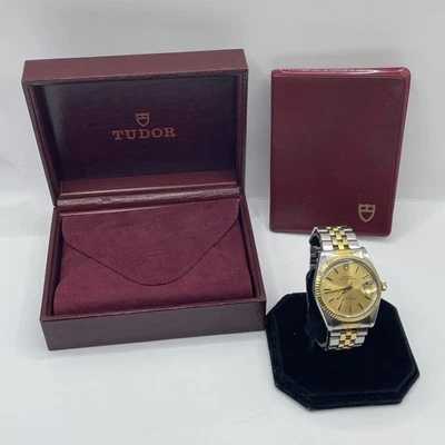 Reloj TUDOR Prince Oyster Fecha 74033 YG Bisel Datejust Automático Hombre’s 34mm Años 80’s Foto 1 de 4