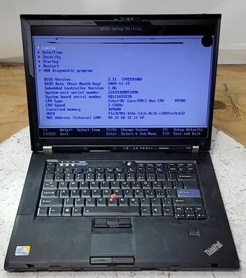 Portátil Lenovo ThinkPad T500 224393U Intel CORE2 DUO P8700 4 GB 500 GB VER NOTAS Foto 1 de 4