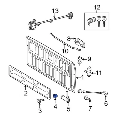 For Toyota Tacoma 1995-2024 Toyota 9018906010 Tailgate Grommet - Imagem 1 de 4