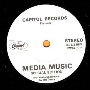 Capitol Records - Media Music - 33 1/3 RPM Record(Special Edition)Ole Georg-1977 - Picture 1 of 2