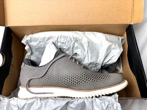 Cole Haan Zerogrand 2.0GRAND Grau Laser Budapester Oxford Schuhe C23814 Herren 8 M - Bild 1 von 9