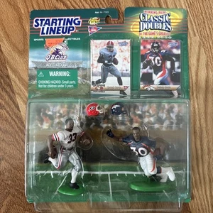 Terrell Davis Georgia Bulldogs Broncos Clásico Doble Alineación Inicial Figura! - Imagen 1 de 2