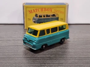Rare 1960's Matchbox Thames Estate Car Teal/Yellow #70 Diecast Lesney LNIB - Picture 1 of 15