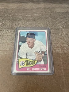 1965 Topps Mel Stottlemyre #550 Rookie RC Baseball Card VG - Picture 1 of 2