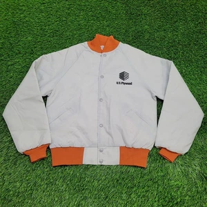 Vintage 70s MOD Bomber Jacket Small 20x24 Baggy - Picture 1 of 13