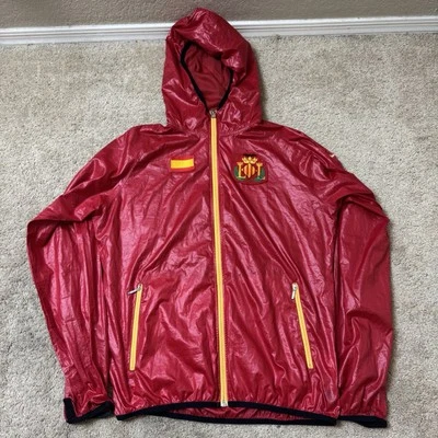 Chaqueta con Capucha Kappa Aero Plus Cortavientos Hide Away Nylon Talla XL Roja Foto 1 de 4