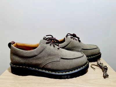 Dr. Martens Lovell Nuevos zapatos derby superiores de gamuza con cordones verde oliva nuevos sin caja talla 13 Foto 1 de 4