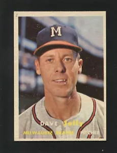 #389 DAVE JOLLY, Braves - 1957 Topps: EX-MT+, o/c, gran brillo 220324 - Imagen 1 de 3