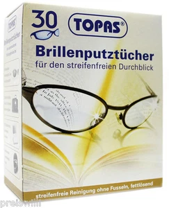 30 x Brillentücher Brillenputztücher streifenfrei KAMERA PUTZ TÜCHER NEU OVP - Bild 1 von 1