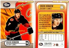 PACIFIC CALDER 2003 CHUCK KOBASEW NHL CALGARY FLAMES STAR SILVER LIMITED /575