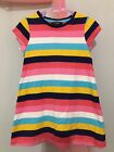Lovely Girls Striped Print Short Sleeve Summer Dress 2-3yrs💗