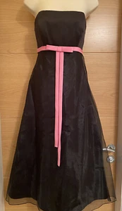 Emily Fox Bridal Bridesmaid Dresses Black Pink Size 10 12 34in Chest BNWT - Picture 1 of 12