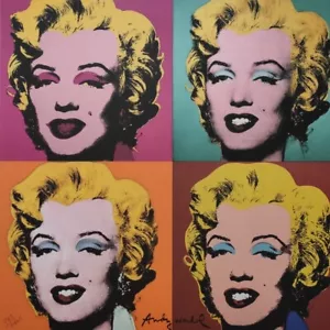 Litografía de edición limitada firmada por Andy Warhol de la década de 1980 - Marilyn Monroe - Imagen 1 de 5