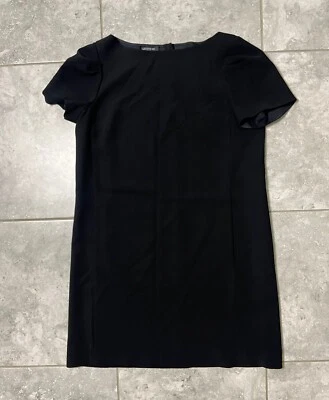 Vestido Lafayette 148 Acetato Manga Corta Cambio Cuello Barco Carrera Nuevo 16 Foto 1 de 4