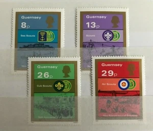 GUERNSEY - 1982 75TH ANNIV OF BOY SCOUTS SET NHM SG 259-262 - Imagen 1 de 1