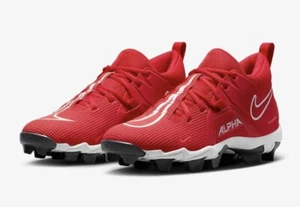 NEW Nike Alpha Menace 3 Shark Football Cleats University Red CV0582-616 Sz 12.5 - Picture 1 of 10