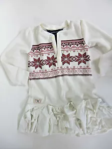 Mädchen Ralph Lauren 18 Monate Mädchen Rüschen Kleid Thermo Langarm - Bild 1 von 4