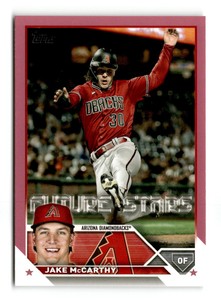 2023 Topps Jake McCarthy #422 Mother's Day Hot Pink /50 Future Stars