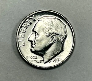 1954-D Roosevelt Dime 90% Silver Gem - Picture 1 of 2