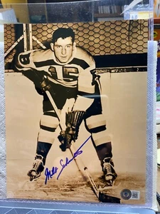 Milt Schmidt signed 8X10 beckett cert # BE65651 - Picture 1 of 1