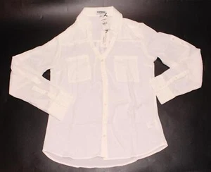 Express Women's Long Sleeve Button-up White Shirt NWT Size S - Picture 1 of 7