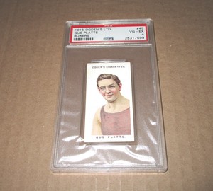PSA 4 1915 OGDEN'S LTD BOXING CARD #45 GUS PLATTS