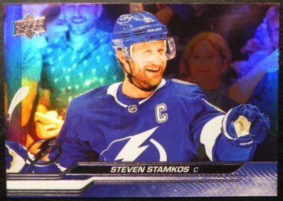 2023-24 23/24 Upper Deck SILVER FOIL #161 Steven Stamkos Tampa Bay Lightning - Image 1 of 2