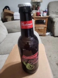 Budweiser 2000 Cinco de Mayo Large Beer Bottle 15" Tall Glass Embossed Empty - Picture 1 of 3